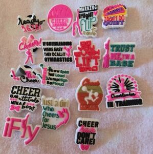 16pcs/set Cheerleading Shoes/Crocs Charms